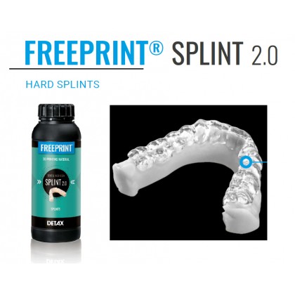 Detax Freeprint SPLINT 2.0 (HARD) 385 DLP 3D Printing Resin 02076 - 1000g